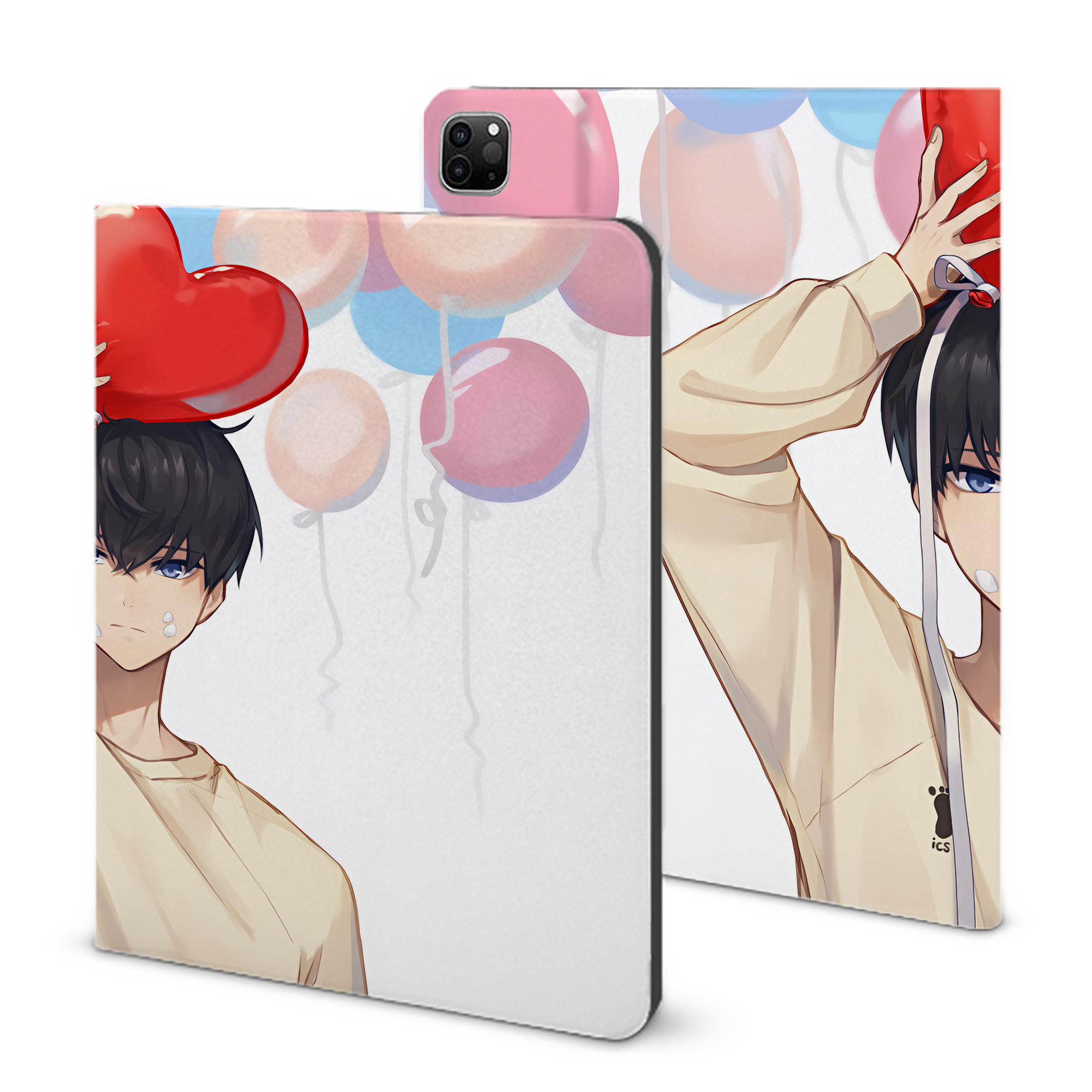 （画像用） ハイキュー!! Haikyu!! IPad ケース ブック型 PUレザー TPU 耐衝撃 軽量 薄型 ペン収納なし 全面保護 IPad 各モデル対応